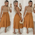 Saia midi de Linho Edna - comprar online