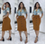 Saia midi feminina evasê - loja online