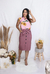 Saia midi feminina evasê - comprar online