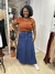 Saia longa jeans feminina - loja online