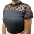 Blusa canelada manga de tule - comprar online