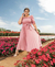 Vestido Midi Lastex plissado - Rosa na internet