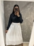 Saia MIDI de tule - Branca - comprar online