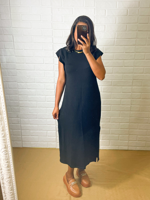Vestido Midi Charllote - Preto