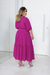 Vestido Midi três marias c/ cinto Marina - Vielux Moda Evangélica 