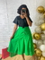 Saia midi de Linho Edna - Vielux Moda Evangélica 