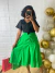Saia midi de Linho Edna - Vielux Moda Evangélica 