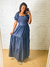 Vestido Longo jeans Luísa - Vielux Moda Evangélica 