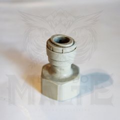 Engate rápido para válvula extratora de chopp (rosca fêmea 5/8", saída p/ tubo rígido 3/8")