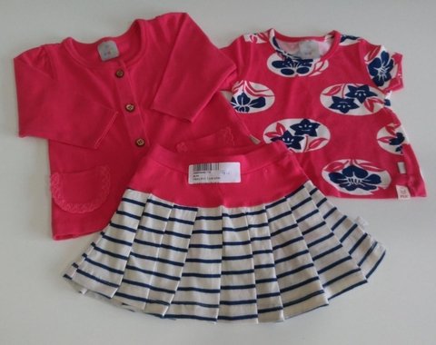 Trio Meia Estação Puc - Tamanho 6/9 Meses