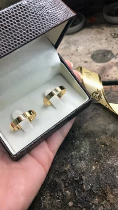 Par de Aliança em Ouro 18kl/750