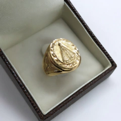 Imagem do Anel de Nossa Senhora Aparecida ou Nossa Senhora das Graças em Ouro 18k/750