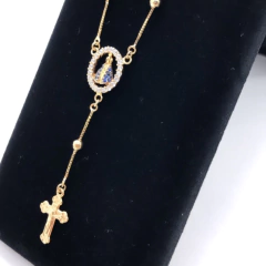 Colar Terço Feminino em ouro 18kl/750, na internet