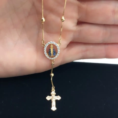 Colar Terço Feminino em ouro 18kl/750, na internet