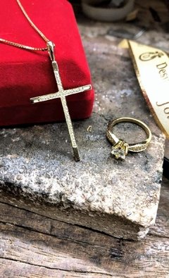 Anel Com Pedras Em Ouro 18kl/750 - comprar online