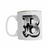 Caneca Porcelana Ouro Letra B