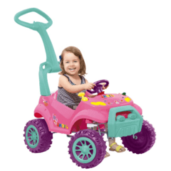 Carro a Pedal Smart Passeio Rosa Bandeirante - 462 - comprar online