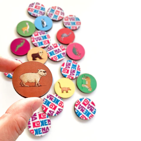 Fauna Autóctona Argentina Fichas Redondas - Juego de Memoria - comprar online