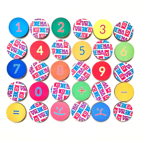 Números & Cuentas Fichas - Juego de Memoria