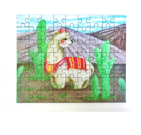 Llamita - Ilustraciones para armar - comprar online