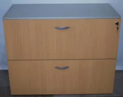 Archivo de 2 cajones de doble hilera para carpetas colgantes
