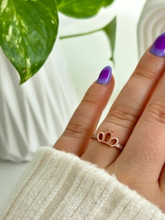 Anillo Corona con strass (Cod ANR030)