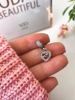DIJE MOM COLGANTE CON MICRO PAVÉ