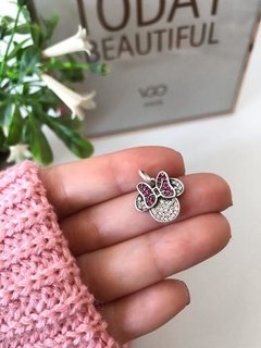 DIJE SILUETA MINNIE CON MICRO PAVÉ