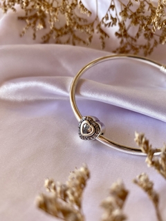 DIJE DONA PASANTE CORAZÒN CON STRASS GRANDE - comprar online