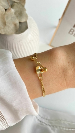 Pulsera Acero Gold (Cod P43609G) - comprar online