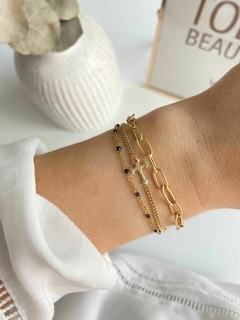 Pulsera Acero Gold (Cod P43613G) - comprar online