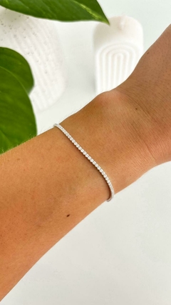 Pulsera Diamantada con strass blancos (Cod PUC 023) - comprar online