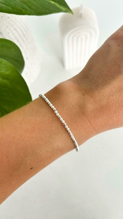 Pulsera Bolitas 3 MM Y Perlas (Cod PUC 035) - comprar online