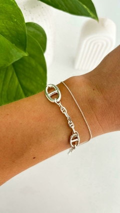 Pulsera Doble eslabón Hermes (Cod PUC 033) - comprar online