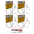 JOGO DE ANEIS PISTÃO STD DUCATO JUMPER BOXER 2.3 16V MAHLE A0010450