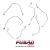 KIT TUBOS INJETORES MWM FORD F250 - 960709060255