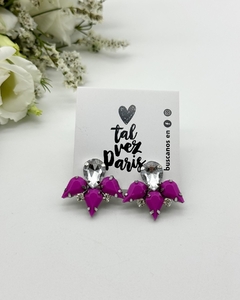 Aros Justina ( Fucsia Opaco )