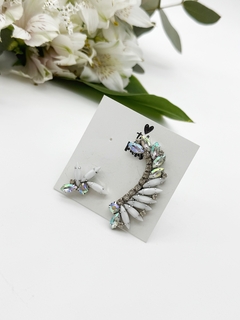 Aros trepadores Pilar ( blanco y tornasol)