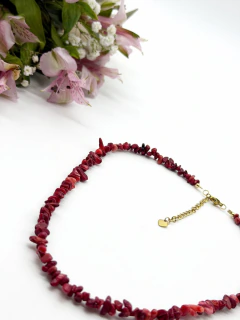 Collar Jaspe Rojo