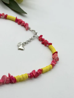 Collar Fimo Lima & Rosa - comprar online