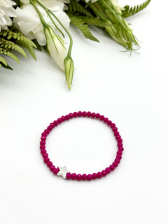 Pulsera Estrella ( fucsia )