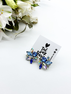 Aros Victoria ( azul & plata)