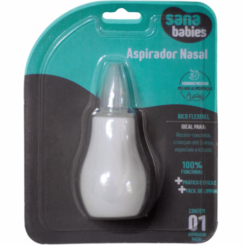 Aspirador Nasal Sana Babies Flexível para Higiene do Bebê