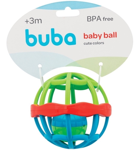 Brinquedo Sensorial Bebê – Baby Ball Cute Colors Chocalho