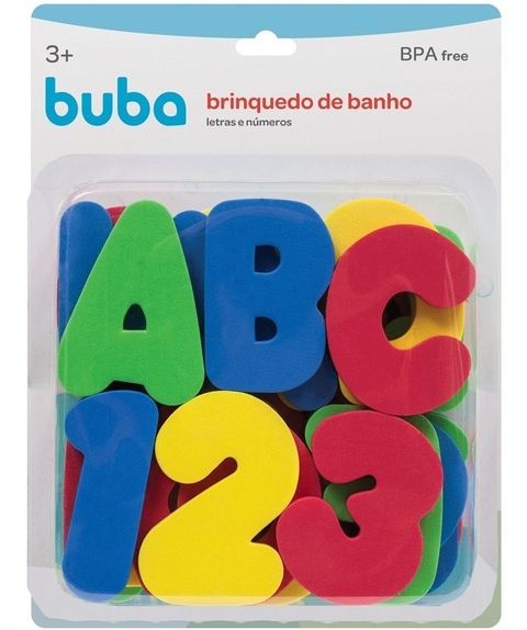 Buba Brinquedo De Banho Letras E Números Colorido