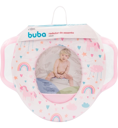 Assento Rosa para Vaso Infantil - Tema Unicórnio
