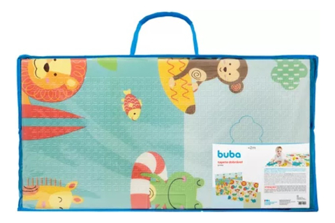Tapete Infantil De Atividades Dupla Face Dobrável Praia Buba