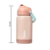 Garrafa Infantil Buba 360ml Rosa com Parede Dupla Alça - comprar online