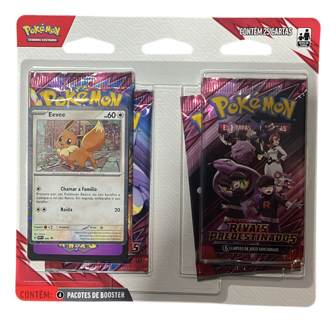 Copag Pokémon Blister Quádruplo Eevee Rivais Predestinados