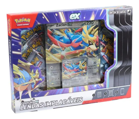 Copag Pokemon Zacian Ex Lendas Implacáveis